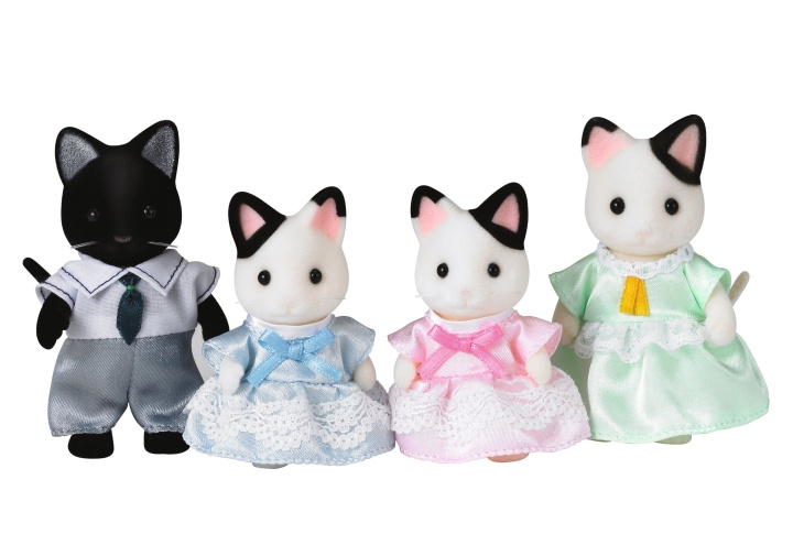 Sylvanian Families Familjen Tuxedo-katt (5181) i gruppen LEKSAKER, BARN- & BABYPRODUKTER / Leksaker / Figurer, Miniatyrer & tillbehör hos TP E-commerce Nordic AB (C85721)