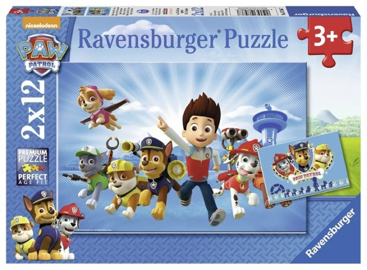 Ravensburger Paw Patrol 2x12p pussel - (10107586) i gruppen LEKSAKER, BARN- & BABYPRODUKTER / Leksaker / Barnpussel hos TP E-commerce Nordic AB (C85723)