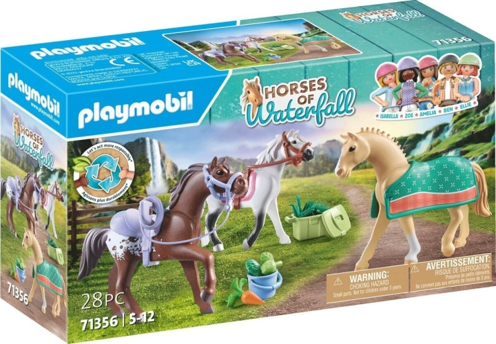 Playmobil Tre hästar med sadlar (71356) i gruppen LEKSAKER, BARN- & BABYPRODUKTER / Leksaker / Lekset hos TP E-commerce Nordic AB (C85740)