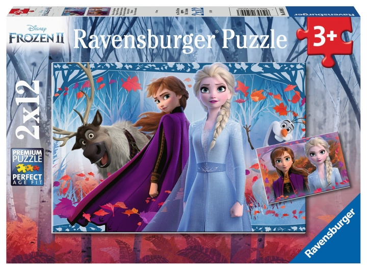 Ravensburger Frozen 2 Resan till det okända 2x12p - 05009 i gruppen LEKSAKER, BARN- & BABYPRODUKTER / Leksaker / Barnpussel hos TP E-commerce Nordic AB (C85765)