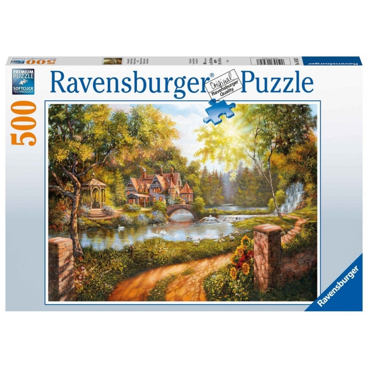 Ravensburger Stuga vid floden 500p - 16582 i gruppen LEKSAKER, BARN- & BABYPRODUKTER / Leksaker / Barnpussel hos TP E-commerce Nordic AB (C85780)