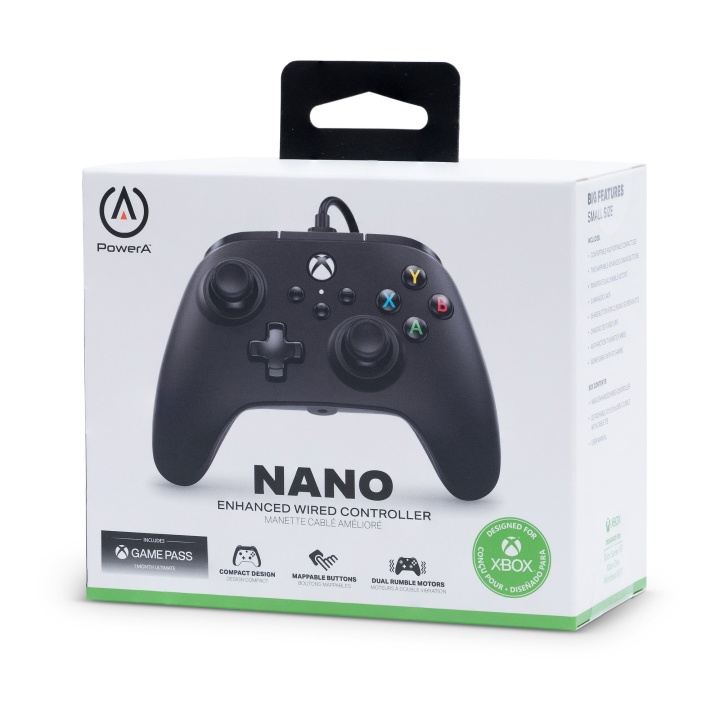 PowerA Nano Enhanced trådbunden handkontroll för Nintendo Switch - Svart i gruppen HEMELEKTRONIK / Spelkonsoler & Tillbehör / Nintendo Switch / Tillbehör hos TP E-commerce Nordic AB (C85830)