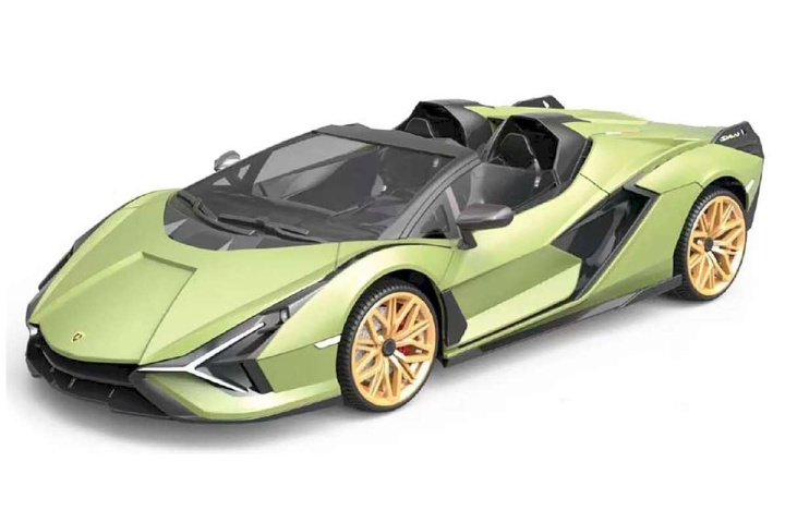 TEC-TOY Lamborghini Sian R/C 1:12 - Grön (471303) i gruppen LEKSAKER, BARN- & BABYPRODUKTER / Radiostyrt / Radiostyrda bilar hos TP E-commerce Nordic AB (C85840)