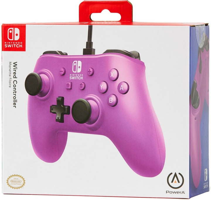 Powera Wired Controller Grape Purple i gruppen HEMELEKTRONIK / Spelkonsoler & Tillbehör / Nintendo Switch hos TP E-commerce Nordic AB (C85929)