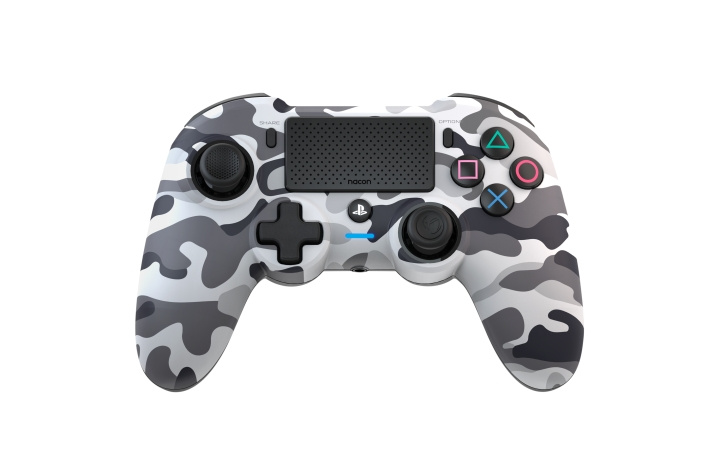 NACON Trådlös Dualshock 4 V2-handkontroll Asymmetrisk Camo Grey (PS4) i gruppen HEMELEKTRONIK / Spelkonsoler & Tillbehör / Sony PlayStation 4 / Tillbehör hos TP E-commerce Nordic AB (C85983)