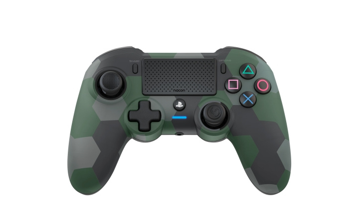 NACON Trådlös Dualshock 4 V2-handkontroll Asymmetrisk Camo Green (PS4) i gruppen HEMELEKTRONIK / Spelkonsoler & Tillbehör / Sony PlayStation 4 hos TP E-commerce Nordic AB (C85984)