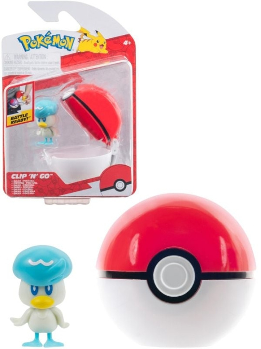 Pokémon Clip N Go - Wuaxly och Poke Ball (PKW3630) i gruppen LEKSAKER, BARN- & BABYPRODUKTER / Leksaker / Figurer, Miniatyrer & tillbehör hos TP E-commerce Nordic AB (C85996)