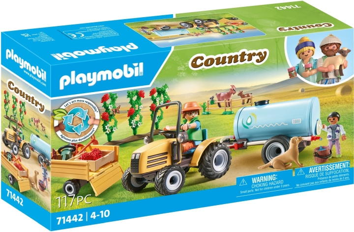 Playmobil Traktor med släp och vattentank (71442) i gruppen LEKSAKER, BARN- & BABYPRODUKTER / Leksaker / Lekset hos TP E-commerce Nordic AB (C86013)