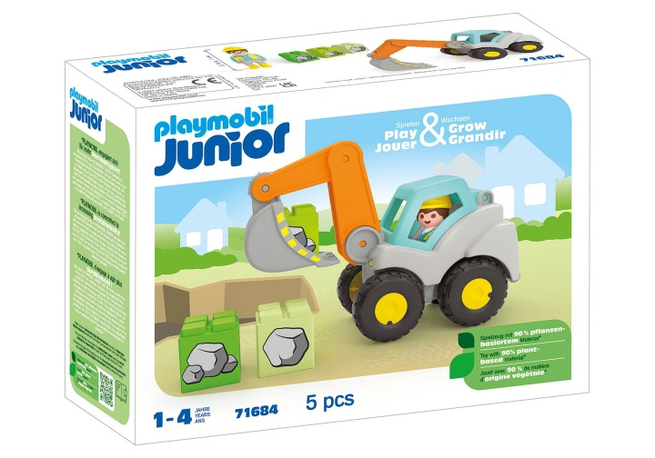 Playmobil JUNIOR: Grävmaskin (71684) i gruppen LEKSAKER, BARN- & BABYPRODUKTER / Leksaker / Lekset hos TP E-commerce Nordic AB (C86049)