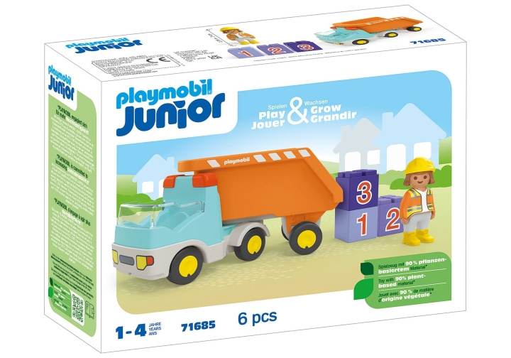 Playmobil JUNIOR: Dumpbil (71685) i gruppen LEKSAKER, BARN- & BABYPRODUKTER / Leksaker / Lekset hos TP E-commerce Nordic AB (C86050)