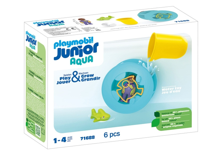 Playmobil JUNIOR AQUA: Vattenhjul med babyhaj (71688) i gruppen LEKSAKER, BARN- & BABYPRODUKTER / Leksaker / Lekset hos TP E-commerce Nordic AB (C86052)