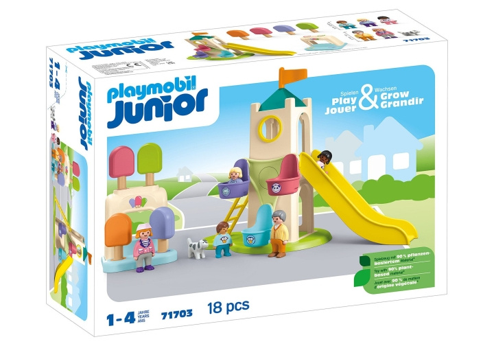 Playmobil JUNIOR: Äventyrstorn med glasskiosk (71703) i gruppen LEKSAKER, BARN- & BABYPRODUKTER / Leksaker / Lekset hos TP E-commerce Nordic AB (C86056)