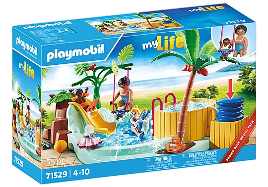 Playmobil Barnpool med bubbelpool (71529) i gruppen LEKSAKER, BARN- & BABYPRODUKTER / Leksaker / Lekset hos TP E-commerce Nordic AB (C86073)