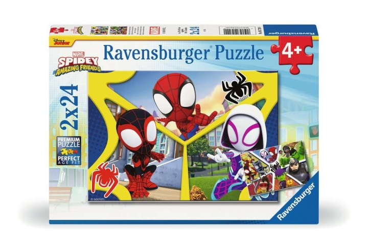 Ravensburger Pussel Spidey och fantastiska vänner 2x24p i gruppen LEKSAKER, BARN- & BABYPRODUKTER / Leksaker / Barnpussel hos TP E-commerce Nordic AB (C86087)