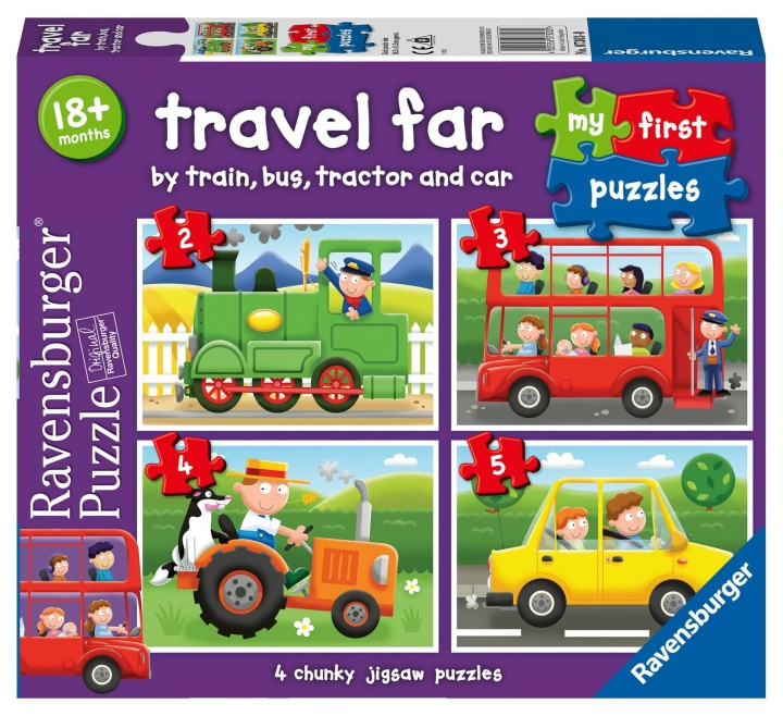 Ravensburger Resa långt Mitt första pussel 2/3/4/5p i gruppen LEKSAKER, BARN- & BABYPRODUKTER / Leksaker / Barnpussel hos TP E-commerce Nordic AB (C86091)