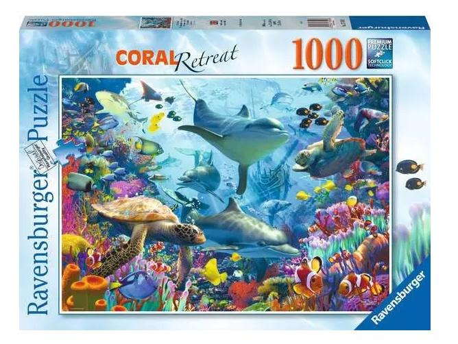 Ravensburger Pussel Korallrev Retreat 1000p (12001172) i gruppen LEKSAKER, BARN- & BABYPRODUKTER / Leksaker / Barnpussel hos TP E-commerce Nordic AB (C86099)