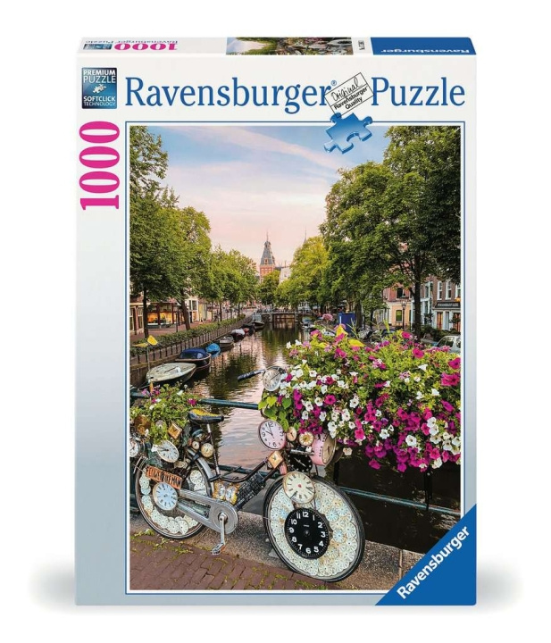 Ravensburger Pussel Cykel Amsterdam 1000p i gruppen LEKSAKER, BARN- & BABYPRODUKTER / Leksaker / Barnpussel hos TP E-commerce Nordic AB (C86105)