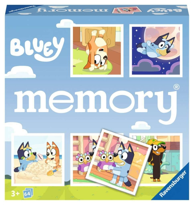 Ravensburger Bluey memory® i gruppen LEKSAKER, BARN- & BABYPRODUKTER / Leksaker / Sällskapsspel / Barnspel hos TP E-commerce Nordic AB (C86121)