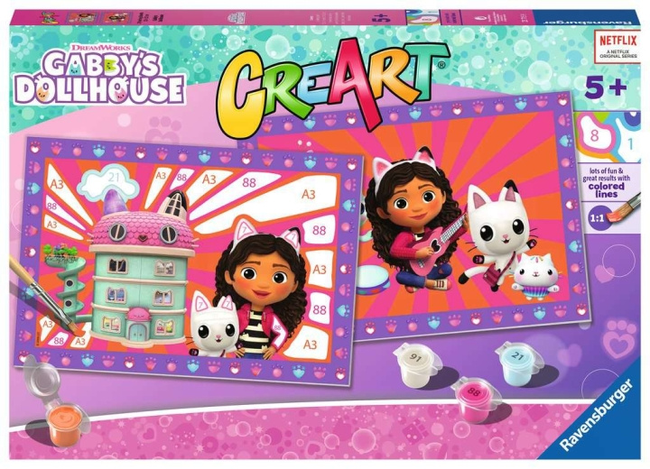 Ravensburger CreArt Gabby\'s dockhus i gruppen LEKSAKER, BARN- & BABYPRODUKTER / Leksaker / Rita & Räkna hos TP E-commerce Nordic AB (C86130)