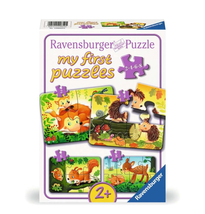 Ravensburger Pussel Skog Djurkul 2/4/6/8p i gruppen LEKSAKER, BARN- & BABYPRODUKTER / Leksaker / Barnpussel hos TP E-commerce Nordic AB (C86134)