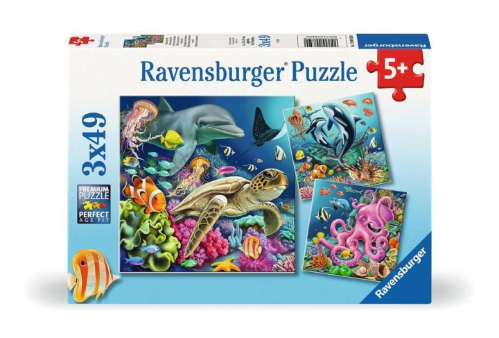 Ravensburger Pussel under vatten 3x49p i gruppen LEKSAKER, BARN- & BABYPRODUKTER / Leksaker / Barnpussel hos TP E-commerce Nordic AB (C86137)