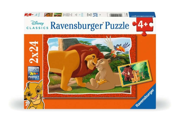 Ravensburger Pussel Lejonkungen 2x24p i gruppen LEKSAKER, BARN- & BABYPRODUKTER / Leksaker / Barnpussel hos TP E-commerce Nordic AB (C86144)