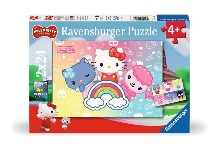 Ravensburger Pussel Hello Kitty Super Style 2x24p i gruppen LEKSAKER, BARN- & BABYPRODUKTER / Leksaker / Barnpussel hos TP E-commerce Nordic AB (C86145)