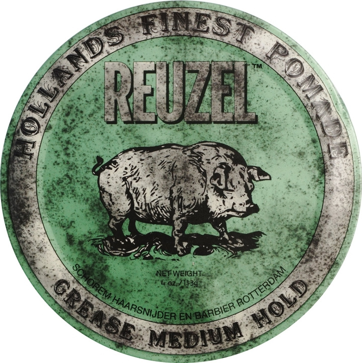 Reuzel Green Grease Medium Hold Pomade 113 ml i gruppen SKÖNHET & HÄLSA / Hår & Styling / Hårstylingprodukter / Pomade hos TP E-commerce Nordic AB (C86159)