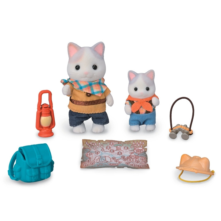 Sylvanian Families Set med spännande upptäckter - Latte Cat Brother & Baby (5763) i gruppen LEKSAKER, BARN- & BABYPRODUKTER / Leksaker / Figurer, Miniatyrer & tillbehör hos TP E-commerce Nordic AB (C86179)