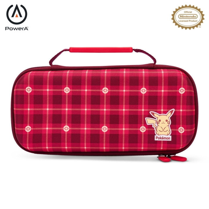 PowerA Skyddsfodral Nintendo Switch - Pikachu Plaid - (Switch/OLED/Lite) i gruppen HEMELEKTRONIK / Spelkonsoler & Tillbehör / Nintendo Switch hos TP E-commerce Nordic AB (C86195)