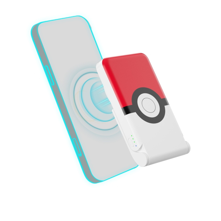 OTL Pokémon Pokeball trådlös magnetisk powerbank i gruppen SMARTPHONE & SURFPLATTOR / Laddare & Kablar / Powerbanks hos TP E-commerce Nordic AB (C86272)