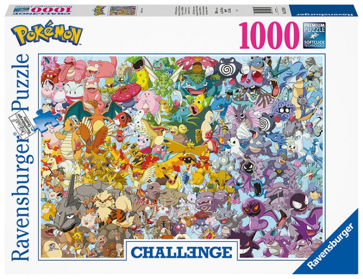 Ravensburger Utmana Pokémon 1000p - (12000460) i gruppen LEKSAKER, BARN- & BABYPRODUKTER / Leksaker / Barnpussel hos TP E-commerce Nordic AB (C86303)