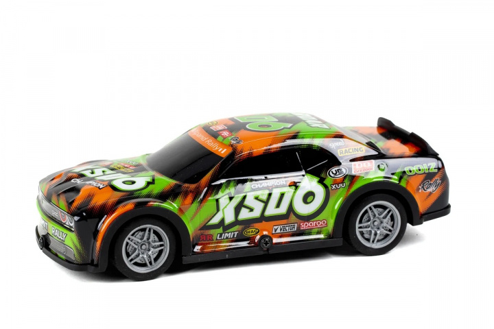 TEC-TOY Roar SXO6 m/ljus R/C 1:22, 27MHz - Grön/Orange (471254) i gruppen LEKSAKER, BARN- & BABYPRODUKTER / Radiostyrt / Radiostyrda bilar hos TP E-commerce Nordic AB (C86316)