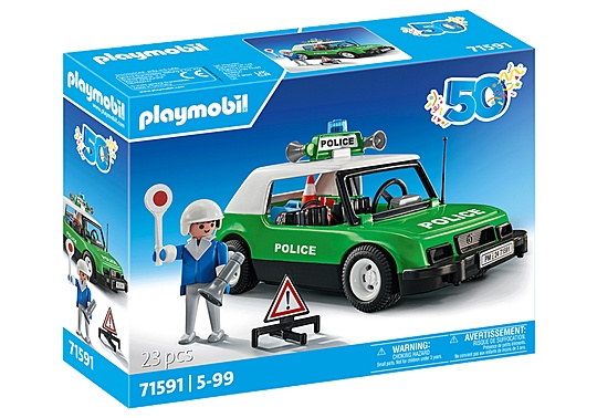 Playmobil 50 år - klassisk polisbil (71591) i gruppen LEKSAKER, BARN- & BABYPRODUKTER / Leksaker / Lekset hos TP E-commerce Nordic AB (C86321)