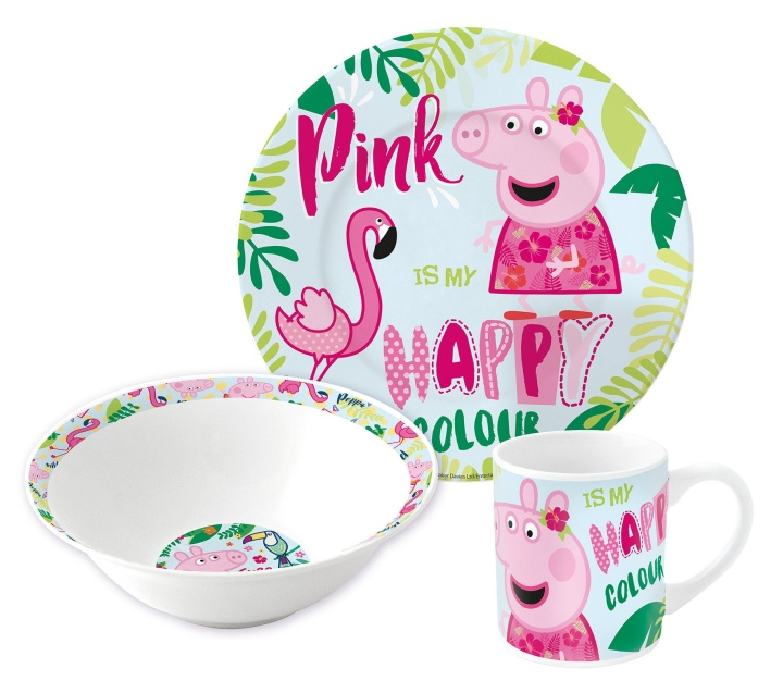 Peppa Pig Stor - 3 pcs. Gift Set - Peppa Pig (20165) i gruppen LEKSAKER, BARN- & BABYPRODUKTER / Leksaker / Övriga leksaker hos TP E-commerce Nordic AB (C86374)