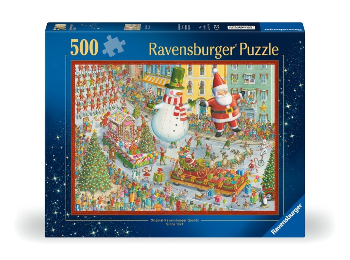 Ravensburger Pussel Här kommer julen! 500p (12000382) i gruppen LEKSAKER, BARN- & BABYPRODUKTER / Leksaker / Barnpussel hos TP E-commerce Nordic AB (C86389)