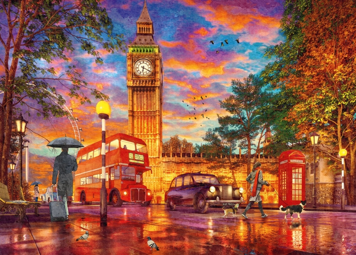 Ravensburger Pussel Solnedgång vid Parliament Square 1000p (12000184) i gruppen SPORT, FRITID & HOBBY / Hobby / Pussel hos TP E-commerce Nordic AB (C86404)