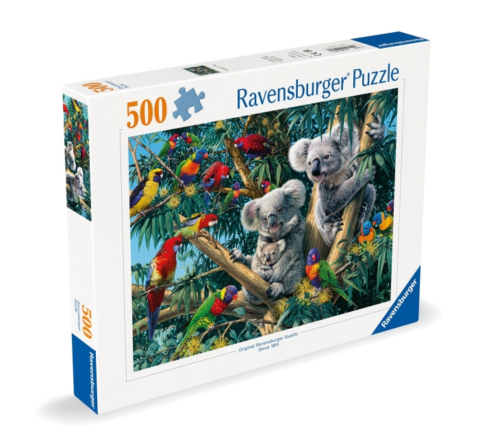 Ravensburger Pussel Koalas i ett träd 500p (12000206) i gruppen LEKSAKER, BARN- & BABYPRODUKTER / Leksaker / Barnpussel hos TP E-commerce Nordic AB (C86409)