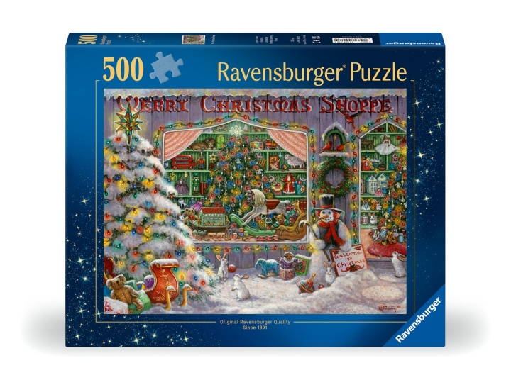 Ravensburger Pussel The Christmas Shop 500p (12000215) i gruppen LEKSAKER, BARN- & BABYPRODUKTER / Leksaker / Barnpussel hos TP E-commerce Nordic AB (C86415)