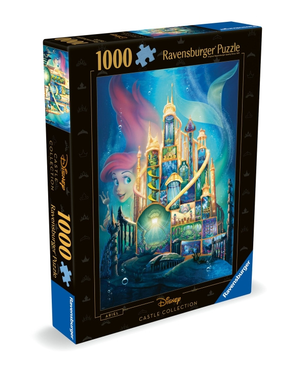 Ravensburger Pussel Disney Castles Ariel 1000p (12000265) i gruppen LEKSAKER, BARN- & BABYPRODUKTER / Leksaker / Barnpussel hos TP E-commerce Nordic AB (C86431)