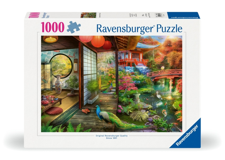 Ravensburger Pussel Japansk trädgård Tehus Kyoto 1000p (12000635) i gruppen LEKSAKER, BARN- & BABYPRODUKTER / Leksaker / Barnpussel hos TP E-commerce Nordic AB (C86464)