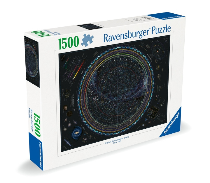 Ravensburger Pussel Karta över universum 1500p (12000703) i gruppen LEKSAKER, BARN- & BABYPRODUKTER / Leksaker / Barnpussel hos TP E-commerce Nordic AB (C86471)