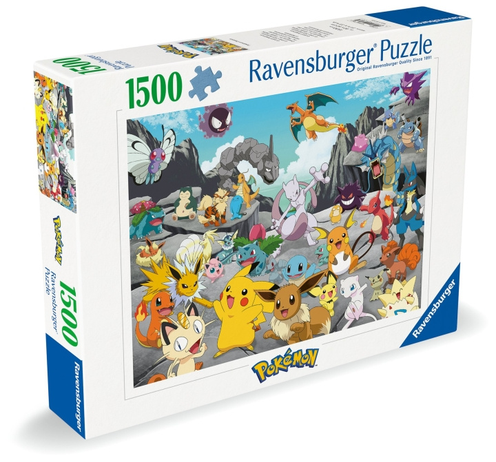 Ravensburger Pussel Pokémon Classics 1500p (12000726) i gruppen LEKSAKER, BARN- & BABYPRODUKTER / Leksaker / Barnpussel hos TP E-commerce Nordic AB (C86474)