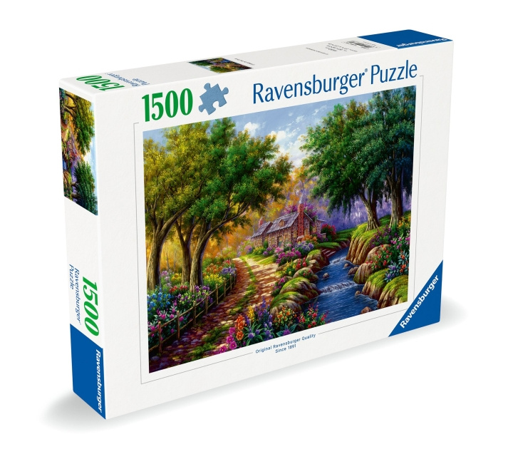 Ravensburger Pussel Cottage by the River 1500p (12000735) i gruppen LEKSAKER, BARN- & BABYPRODUKTER / Leksaker / Barnpussel hos TP E-commerce Nordic AB (C86476)