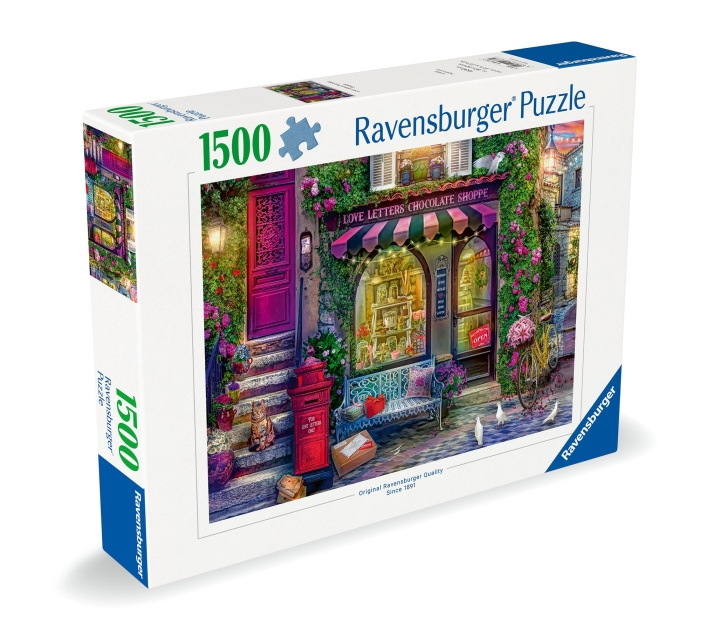 Ravensburger Pussel Kärleksbrev Chokladbutik 1500p (12000737) i gruppen LEKSAKER, BARN- & BABYPRODUKTER / Leksaker / Barnpussel hos TP E-commerce Nordic AB (C86478)