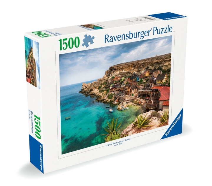 Ravensburger Pussel Popey Village Malta 1500p (12000739) i gruppen SPORT, FRITID & HOBBY / Hobby / Pussel hos TP E-commerce Nordic AB (C86480)