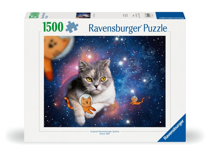 Ravensburger Pussel Cats In Space 1500p (12000742) i gruppen LEKSAKER, BARN- & BABYPRODUKTER / Leksaker / Barnpussel hos TP E-commerce Nordic AB (C86485)