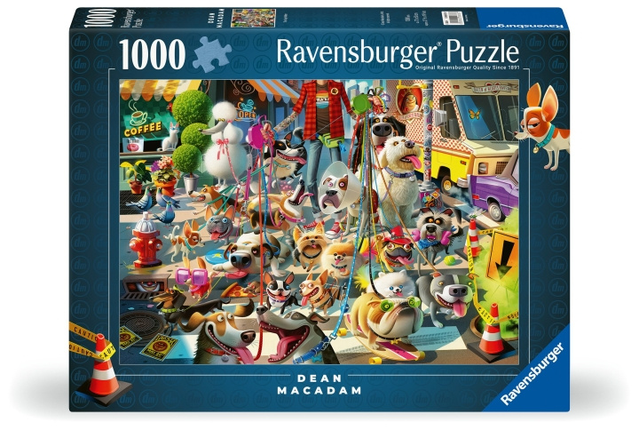 Ravensburger Pussel The Dog Walker 1000p (12000876) i gruppen SPORT, FRITID & HOBBY / Hobby / Pussel hos TP E-commerce Nordic AB (C86550)