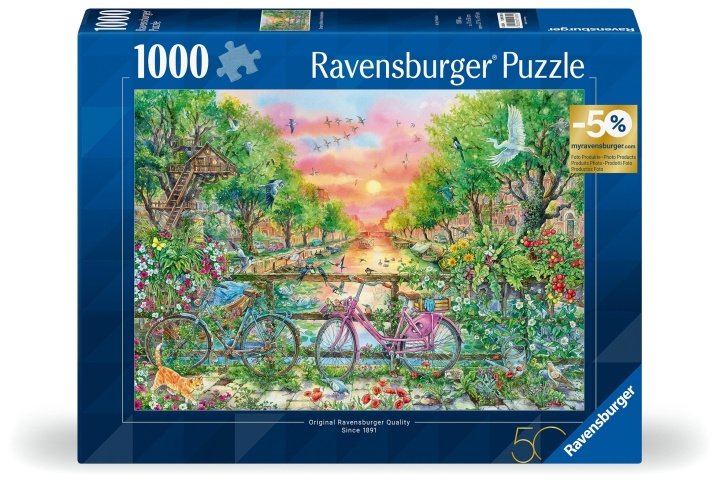 Ravensburger Pussel Cyklar Amsterdam 1000p (12001089) i gruppen LEKSAKER, BARN- & BABYPRODUKTER / Leksaker / Barnpussel hos TP E-commerce Nordic AB (C86560)