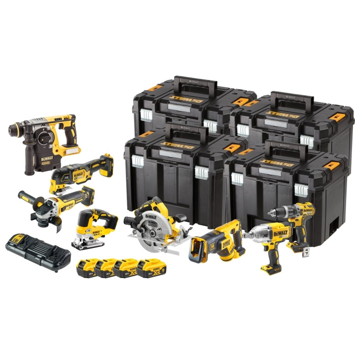 DeWALT DWDCK865P4T-QW 18V 8PAK 4X5AH, TSTAK i gruppen HEM, HUSHÅLL & TRÄDGÅRD / Verktyg / Borrmaskiner hos TP E-commerce Nordic AB (C86572)